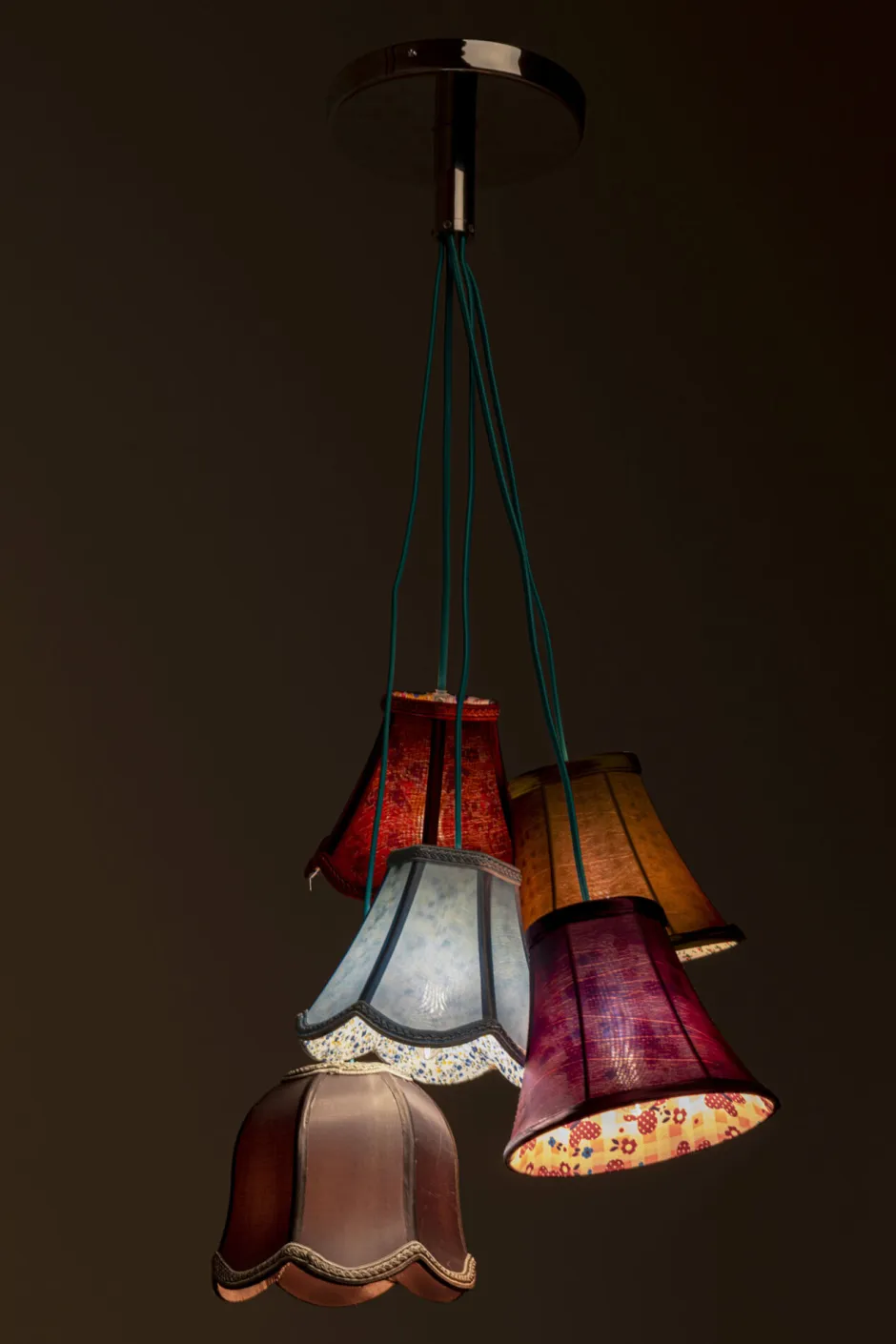 Lampa Wisząca Saloon Flowers 5L 45x110 Cm Kolorowa*KARE Design Sale