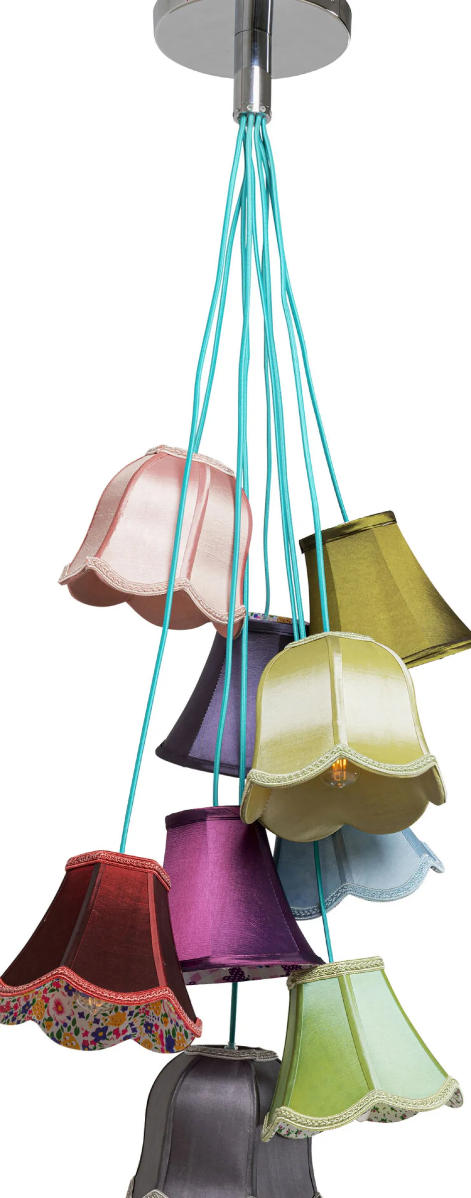 Lampa Wisząca Saloon Flowers 9L 60x110 Cm Kolorowa*KARE Design Online