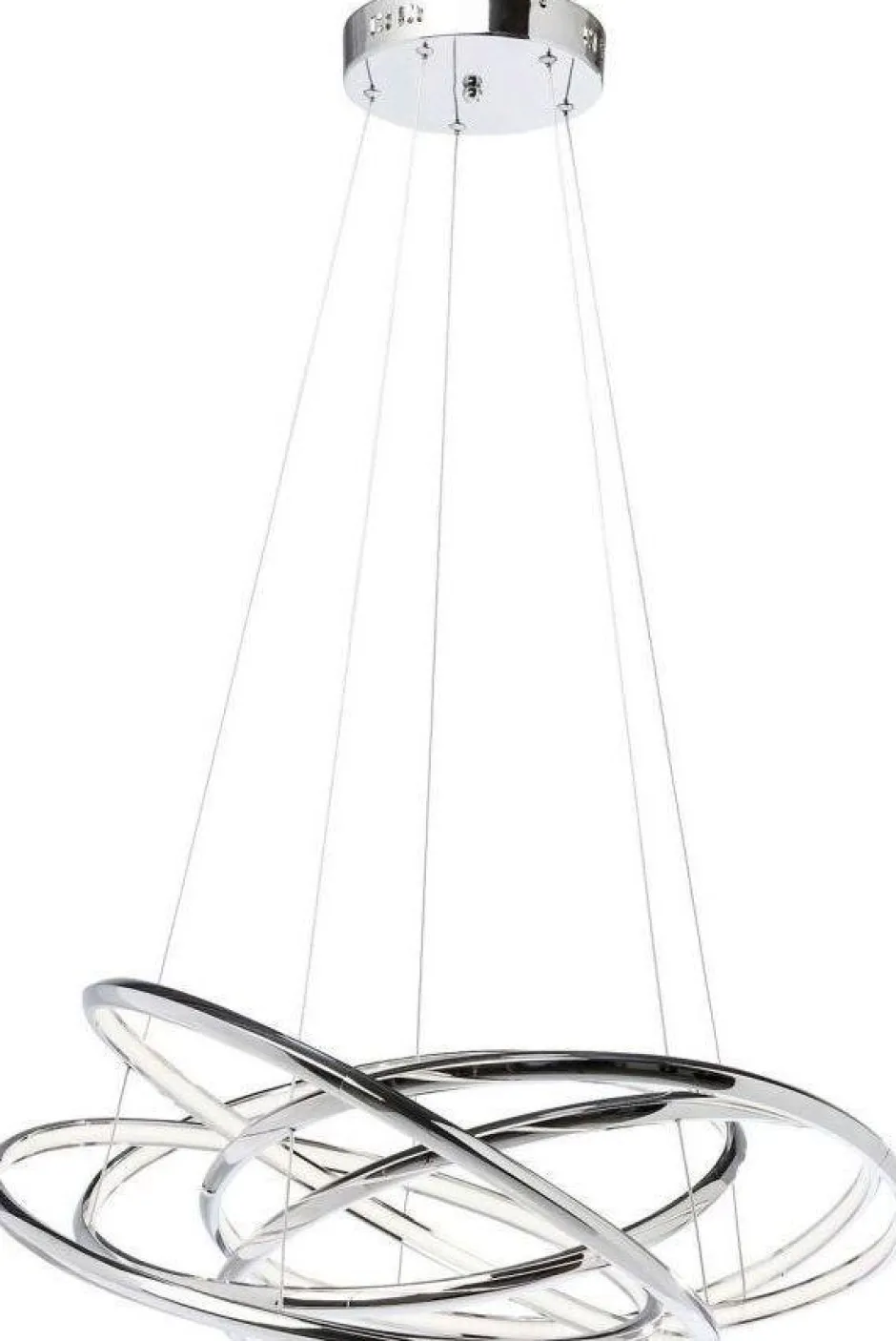 Lampa Wisząca Saturn LED 75x120 Cm Srebrna*KARE Design Sale