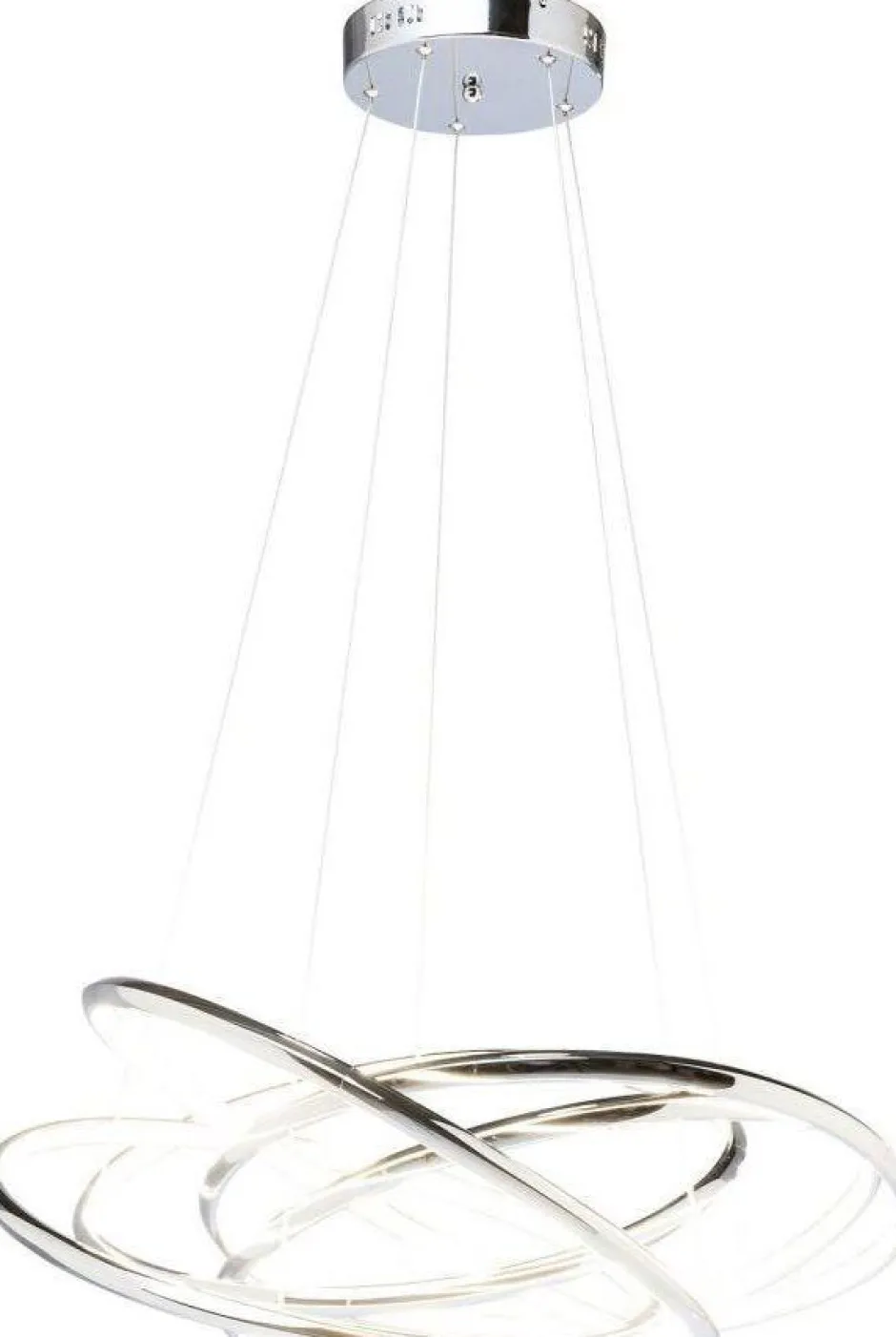Lampa Wisząca Saturn LED 75x120 Cm Srebrna*KARE Design Sale