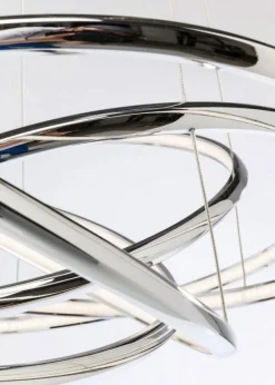 Lampa Wisząca Saturn LED 75x120 Cm Srebrna*KARE Design Sale