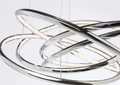 Lampa Wisząca Saturn LED 75x120 Cm Srebrna*KARE Design Sale
