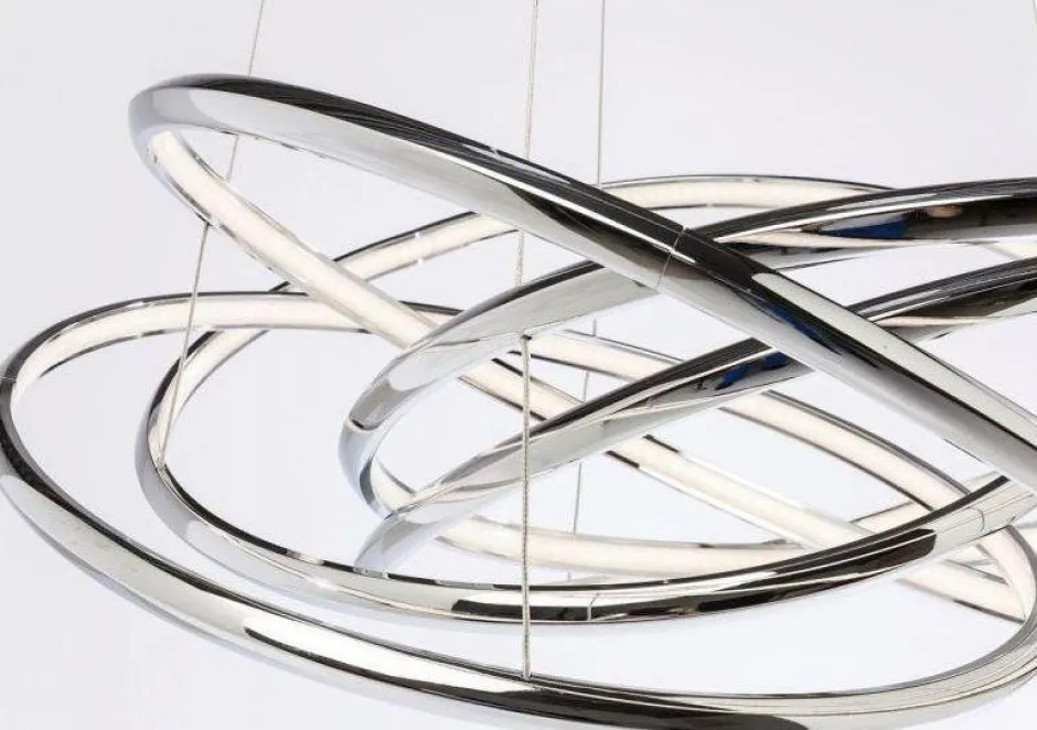 Lampa Wisząca Saturn LED 75x120 Cm Srebrna*KARE Design Sale