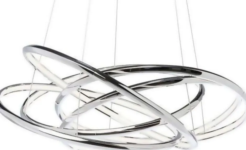 Lampa Wisząca Saturn LED 75x120 Cm Srebrna*KARE Design Sale