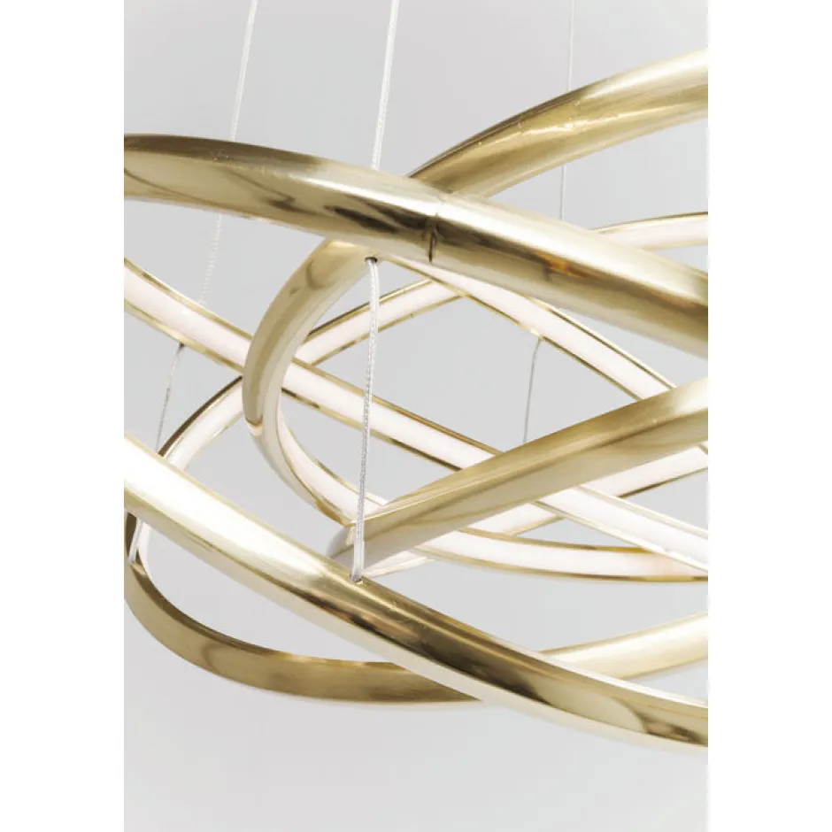Lampa Wisząca Saturn LED 75x150 Cm Złota*KARE Design New