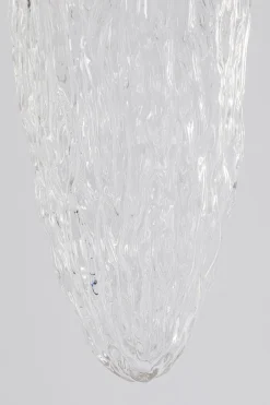 Lampa Wisząca Stal Chromowana Klosz Szklany Transparentny Ø17x60 Cm*KARE Design Outlet