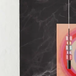 Lampa Wisząca Stal Czarna I Kolorowe Szkło Ø10x61 Cm*KARE Design Hot