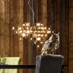 Lampa Wisząca Stone Mobile 100x61 Cm Złota*KARE Design Best