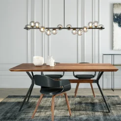 Lampa Wisząca Szklane Klosze Czarna 155x138 Cm*KARE Design Best