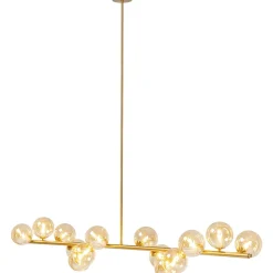 Lampa Wisząca Szklane Klosze Złota 155x138 Cm*KARE Design Best