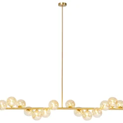 Lampa Wisząca Szklane Klosze Złota 155x138 Cm*KARE Design Best