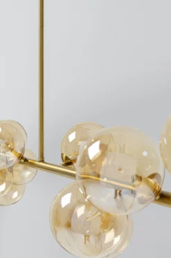Lampa Wisząca Szklane Klosze Złota 155x138 Cm*KARE Design Best