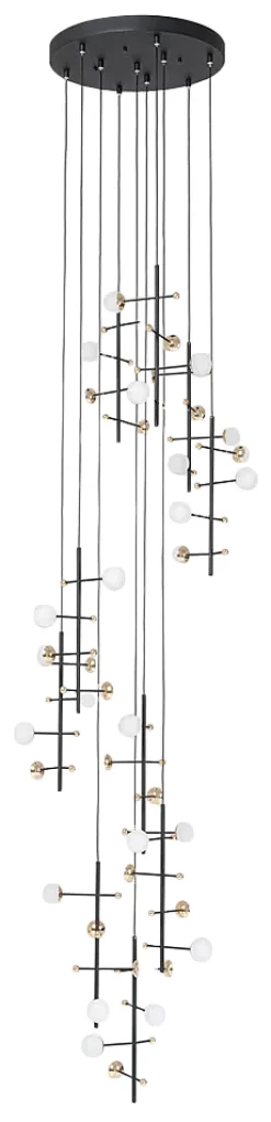 Lampa Wisząca Trapez 280 Cm Czarna*KARE Design Clearance