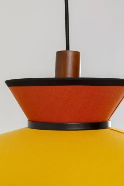 Lampa Wisząca Z Kolorowym Kloszem Podsufitka Czarna Ø55 Cm*KARE Design Online