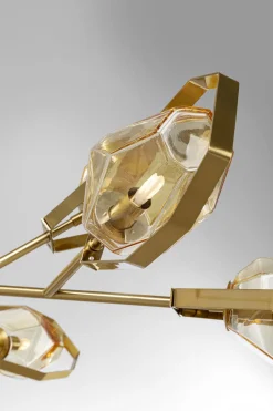Lampa Wisząca Złota Klosze Szklane 9xG9 Ø106 Cm*KARE Design Online