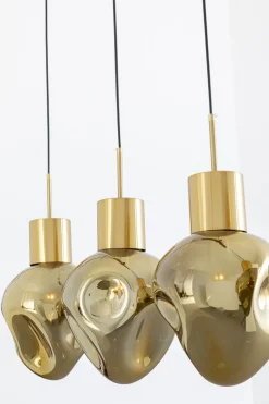 Lampa Wisząca Złota 4L Stal I Szkło 110 Cm*KARE Design Hot
