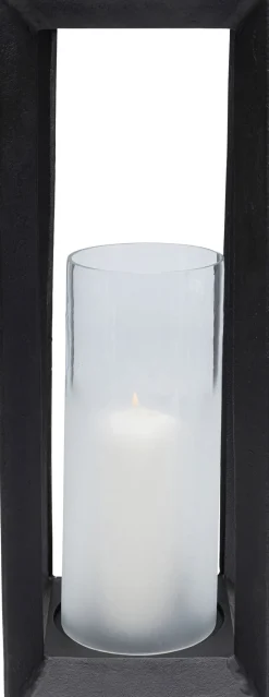 Latarenka Loft Duża Czarna Aluminium I Szło 22x61 Cm*KARE Design Hot