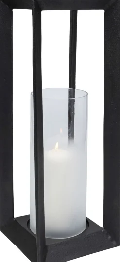 Latarenka Loft Duża Czarna Aluminium I Szło 22x61 Cm*KARE Design Hot