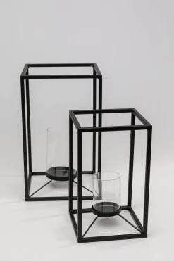 Latarenki Czarne Loft Stalowe 2-set*KARE Design Outlet
