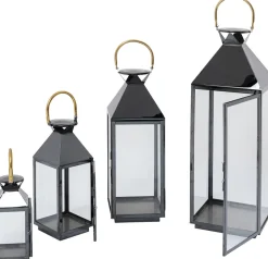 Latarenki Giardino (4-set) Czarne*KARE Design Sale
