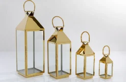 Latarenki Giardino (4-set) Złote*KARE Design New