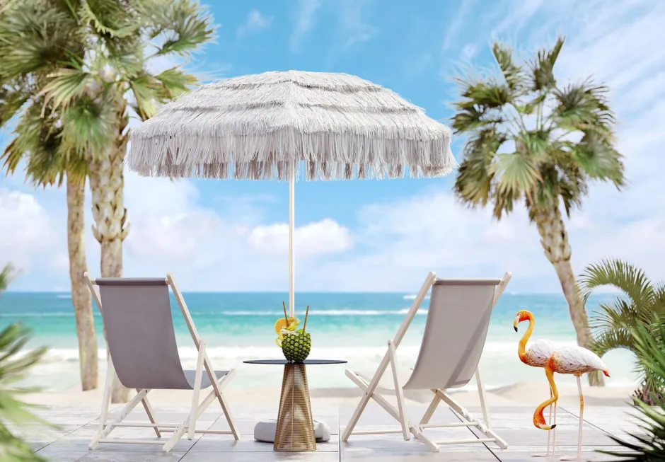 Leżak Easy Summer 56x96 Cm Szary*KARE Design Sale