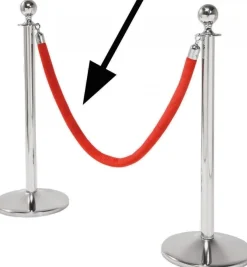 Lina Odgradzająca VIP Cord Vegas Red 150 Cm Czerwona*KARE Design Discount