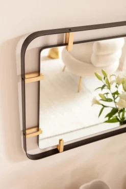 Lustro Betsy Frame 55x165 Cm Czarne*KARE Design Sale
