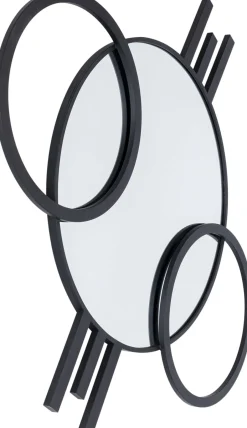 Lustro ścienne Z Czarną Stalową Ramą 124x119 Cm*KARE Design Hot