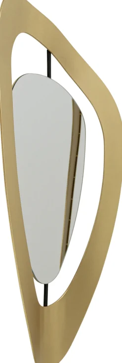 Lustro ścienne Ze Złotą Ramą Stalową 57x105 Cm*KARE Design