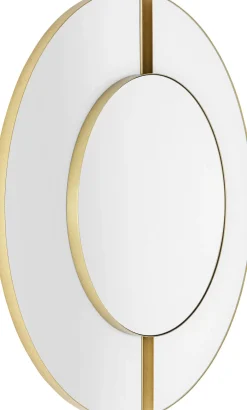 Lustro ścienne Ze Złotą Stalową Ramą Ø100 Cm*KARE Design