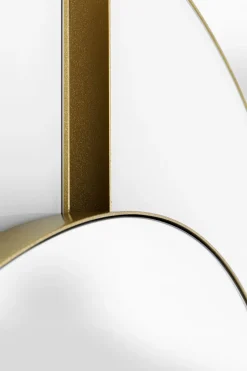 Lustro ścienne Ze Złotą Stalową Ramą Ø100 Cm*KARE Design