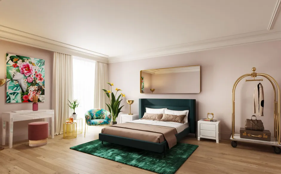 Lustro Curve MO 70x200 Cm Mosiężne*KARE Design Hot
