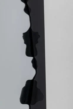 Lustro Do Salonu Czarne Stalowe Efekt Eksplozji 90x90 Cm*KARE Design Sale
