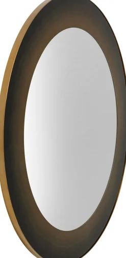Lustro Duże Okrągłe Czarno-złote Ø100 Cm*KARE Design Best