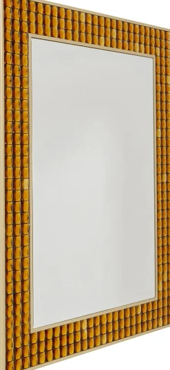 Lustro Glamour Do Salonu Złote Stal I Szkło 80x100 Cm*KARE Design