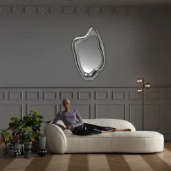 Lustro Hologram 68x117 Cm Srebrne*KARE Design Discount