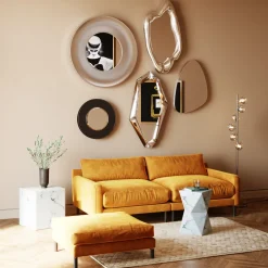 Lustro Hologram 68x117 Cm Srebrne*KARE Design Discount