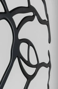 Lustro Pieces Ø100 Cm Czarne*KARE Design Clearance