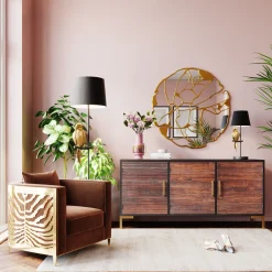 Lustro Pieces Ø100 Cm Złote*KARE Design Discount