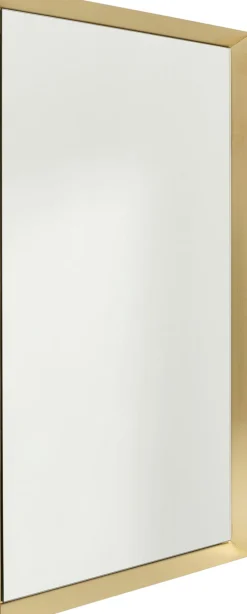 Lustro Prostokątne Rama Złota Stalowa 80x120 Cm*KARE Design Clearance