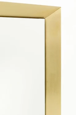 Lustro Prostokątne Rama Złota Stalowa 80x120 Cm*KARE Design Clearance