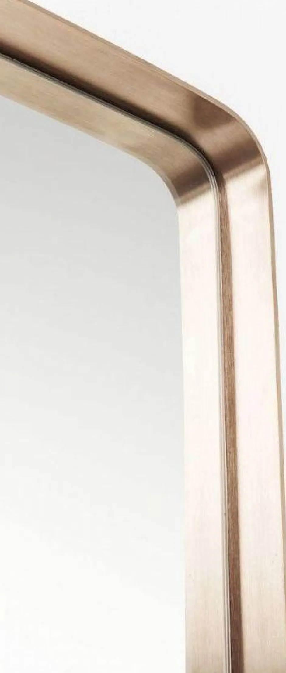 Lustro Stojące Curve Rectangular 200x70 Cm Miedziane*KARE Design Online