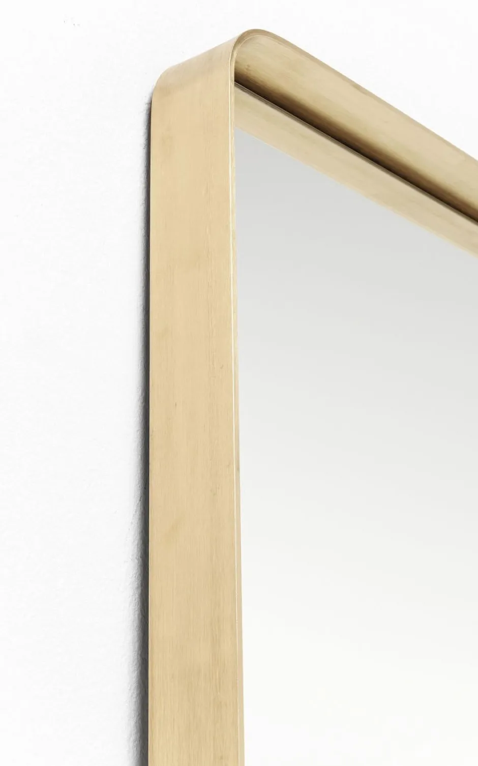 Lustro Stojące Curve Rectangular 200x70cm Mosiężne*KARE Design Hot