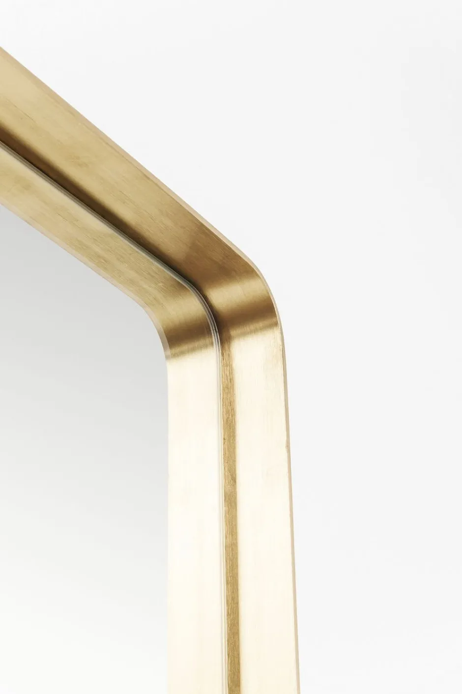 Lustro Stojące Curve Rectangular 200x70cm Mosiężne*KARE Design Hot