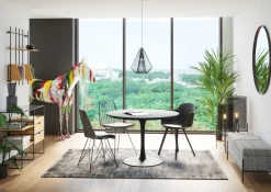 Lustro Wiszące Bella Ø100 Cm Czarne*KARE Design Best