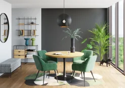 Lustro Wiszące Bella Ø100 Cm Czarne*KARE Design Best