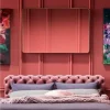 Lustro Wiszące Curve Rectangular 120x80 Cm Mosiężne*KARE Design