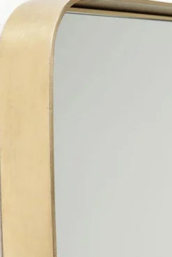 Lustro Wiszące Curve Rectangular 120x80 Cm Mosiężne*KARE Design