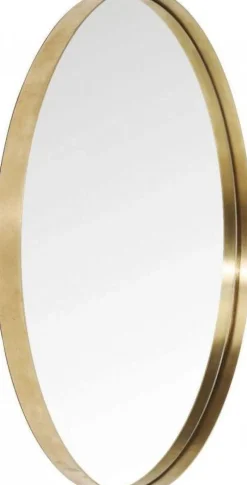 Lustro Wiszące Curve Round ∅100 Cm Mosiężne*KARE Design Discount